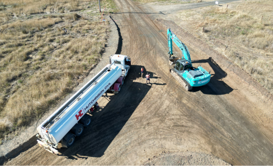Heavy haul route and industrial access road construction